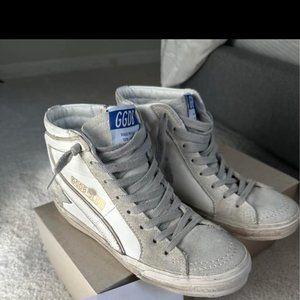 Golden Goose Slide High White/Ice/Grey
